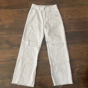 Princess Polly white jeans size 0